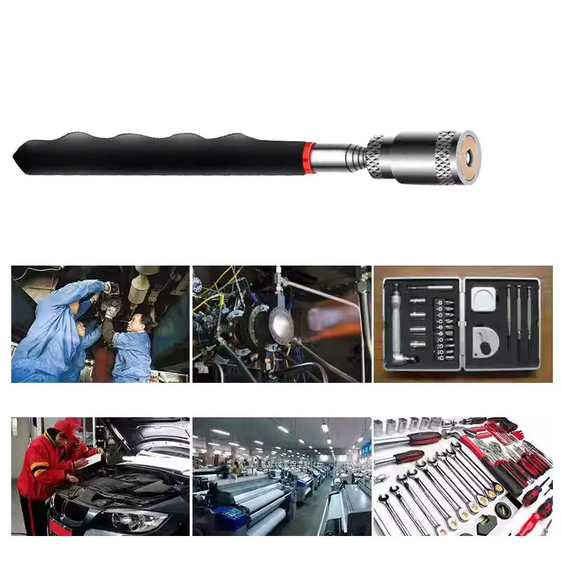 Telescopic Magnetic Pickup Tool Iron Rod Household Automotive Repair And Inspection Strong Magnetic Metal Screw Suction Rod
