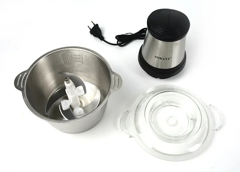 

Stainless Steel 2L Electric Chopper Meat Grinders 700W Food Processor Blender Kitchen Vegetable Chopper Meat Slicer Machines