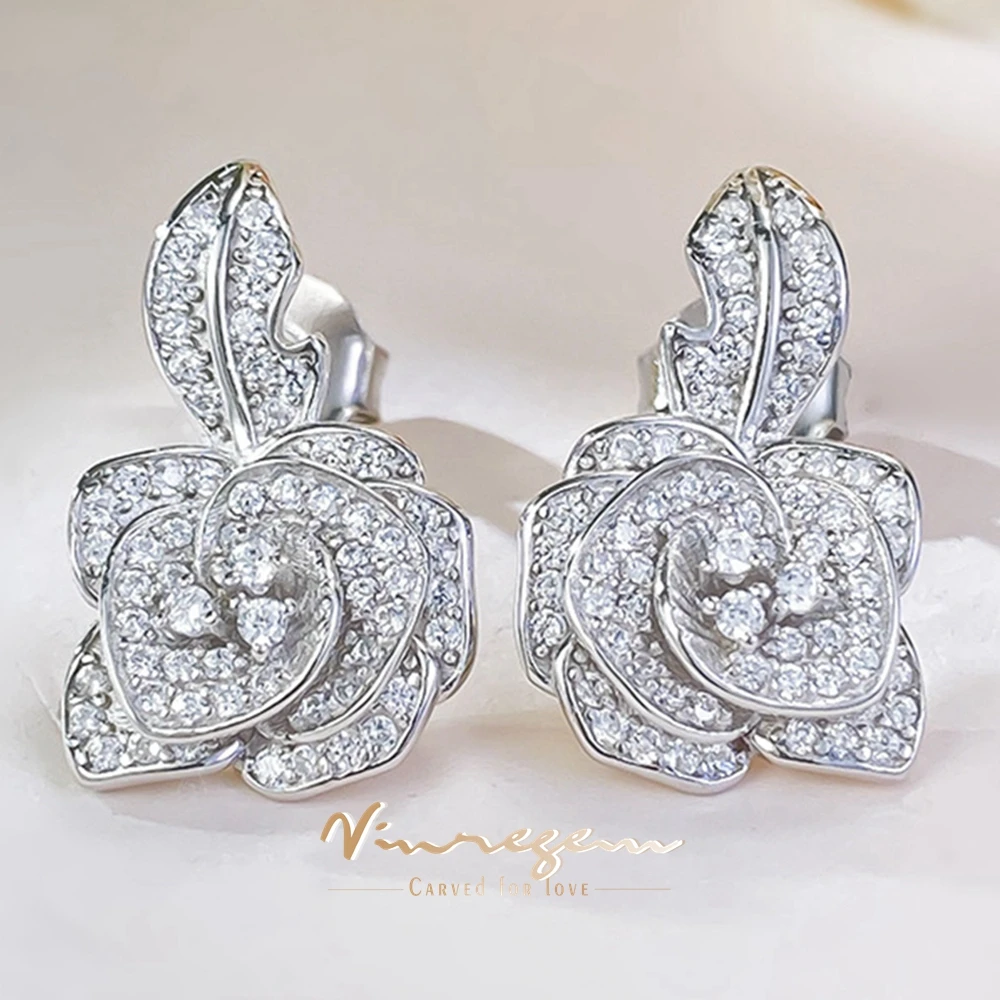 Серьги-гвоздики женские из серебра