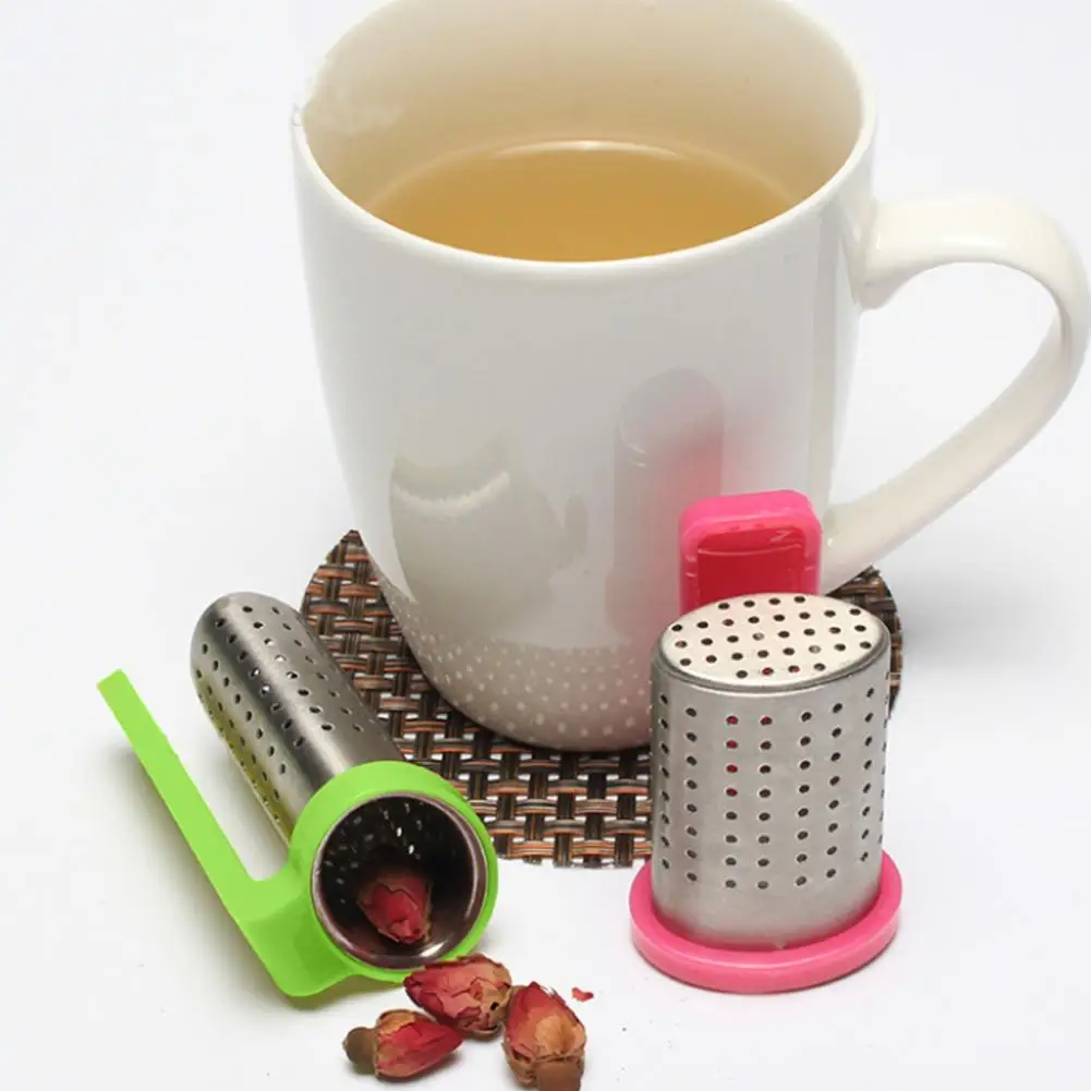 Tea Brewer Lightweight Food Grade Hanging On Cup Style Tea Infuser With Handle Strainer Corrosion Resistant tea infuser tea strainer tea filter