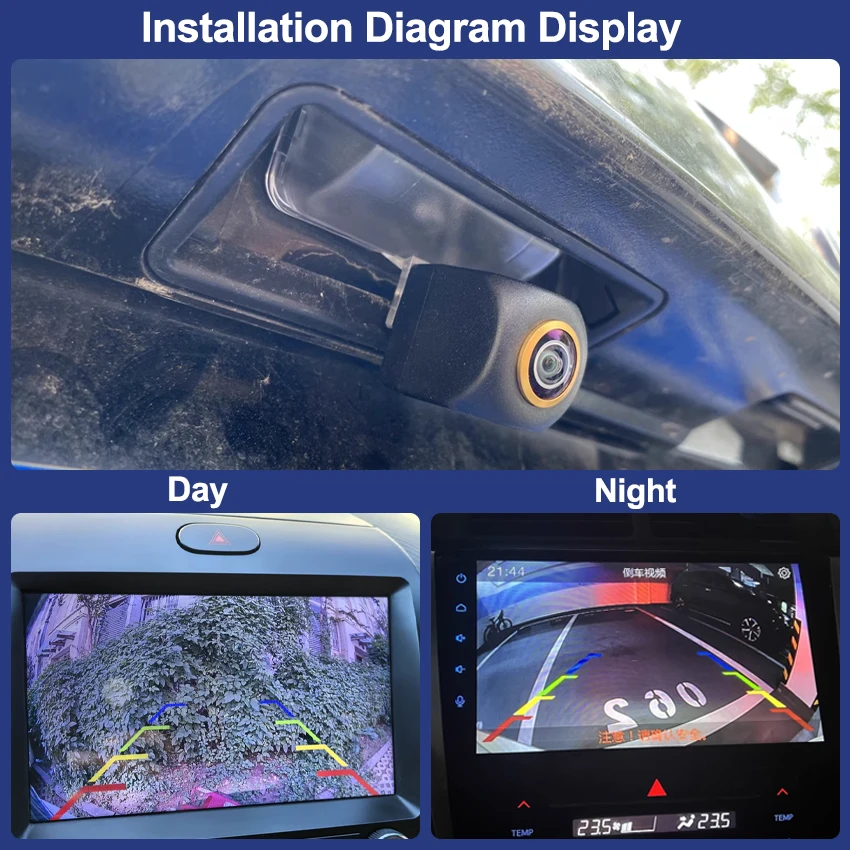 Telecamera Di Retromarcia Per Peugeot 3008 (2008-2018): CCD 1080P, Visione Notturna, Impermeabile IP68