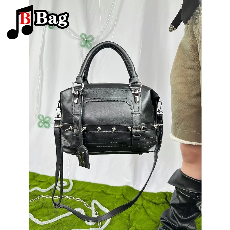 

Large capacity uniform commuting bag one shoulder cross body handbag Spice Girl Goth Harajuku punk woman tote y2k