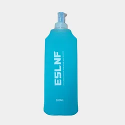 500ml Eco - Friendly Collapsible Water Bottle - Portable & Durable (Lake Blue)