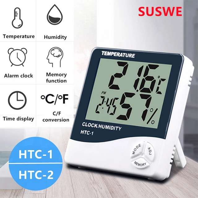 Office And Household Humidity Thermometer Htc-1 (2 Sets); ECVV USA