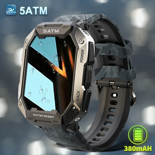 Comprar 2023 nuevo reloj inteligente completamente táctil para hombres para  Android Xiaomi presión arterial oxígeno Fitness reloj 5 Atm impermeable reloj  inteligente militar