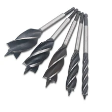 

1/4" 10-35MM High Speed Steel Twist Drill Bit Long Four-slot Four-blade Woodworking Tools Hex Handle Drill Bit Hole Opener Saw
