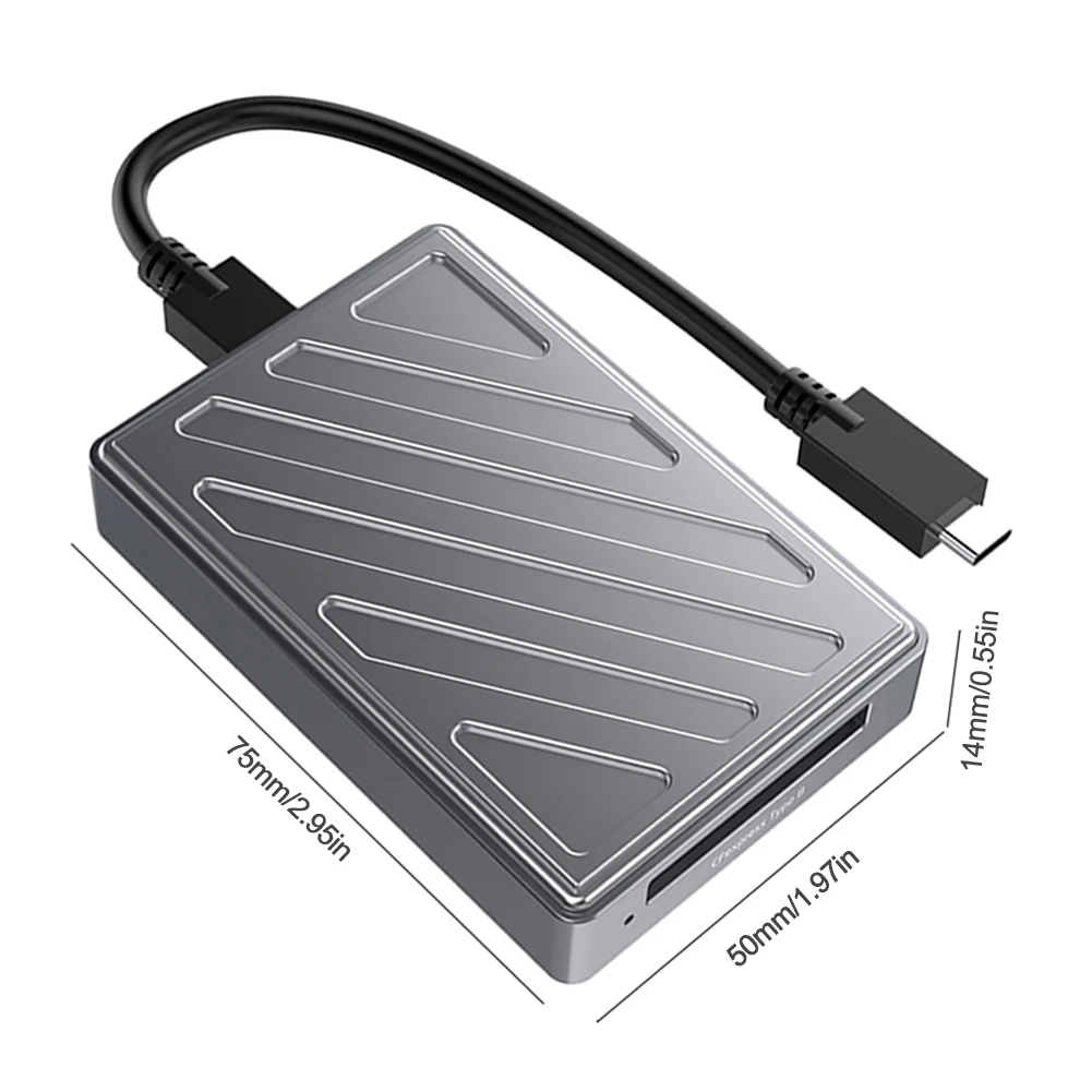 휴대용 C타입-CFexpress B 리더, USB 4.0, 10Gbps CFexpress B 타입 카드 리더, 메모리 카드 어댑터, 노트북 컴퓨터 및 휴대폰용