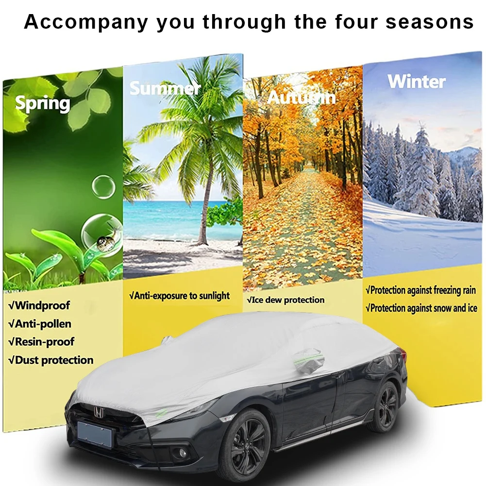 Waterproof Outdoor Half Car Cover in Outdoor car covers