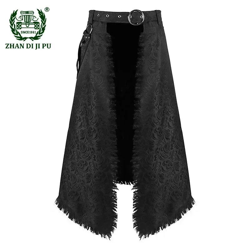 

Винтажная шотландская универсальная юбка Kilts, средневековая плиссированная юбка, Готическая Асимметричная юбка, мужской костюм для косплея римского воина, XXXL
