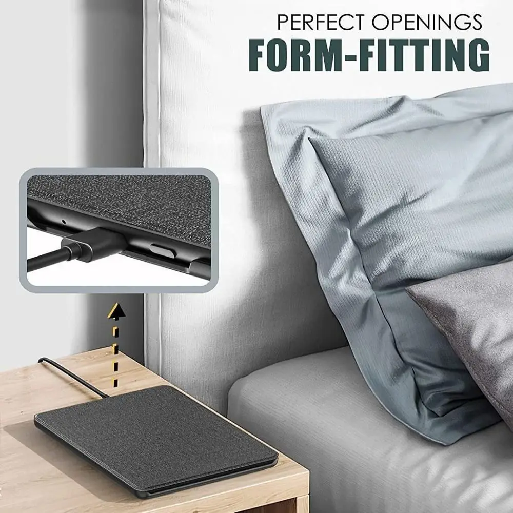 For Kindle Basic 2024 (12th Generation) Smart Case Folio Cover Leather 6 inch e-Reader Protective Shell C2V2L3 Auto Sleep/Wake