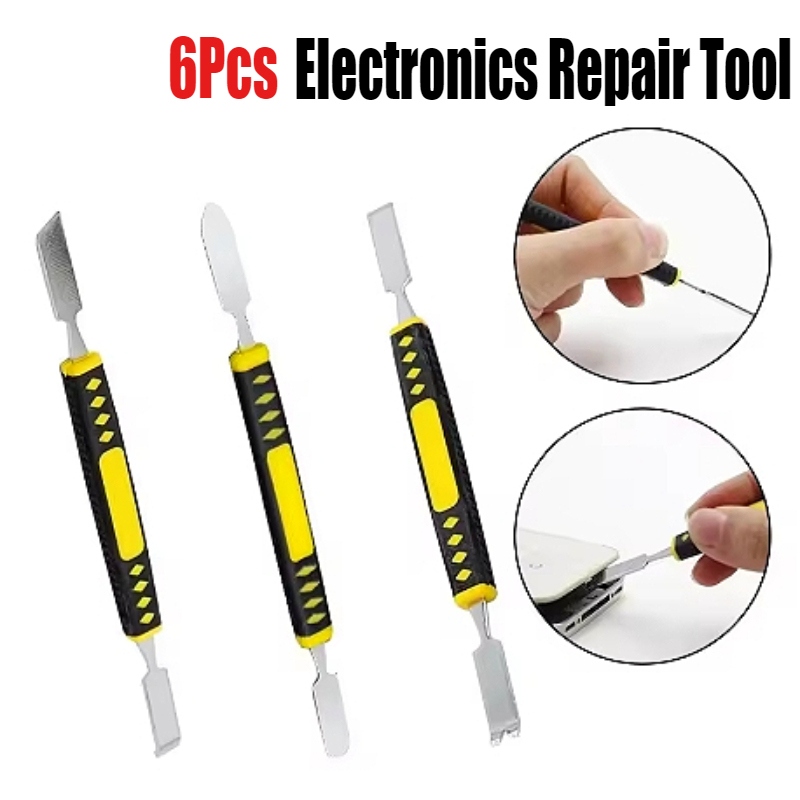 6Pcs Electronics Repair Tool Prying Opening Repair Tool Kit Tablet Computer Opening Tool Small Metal Spudger For Opening