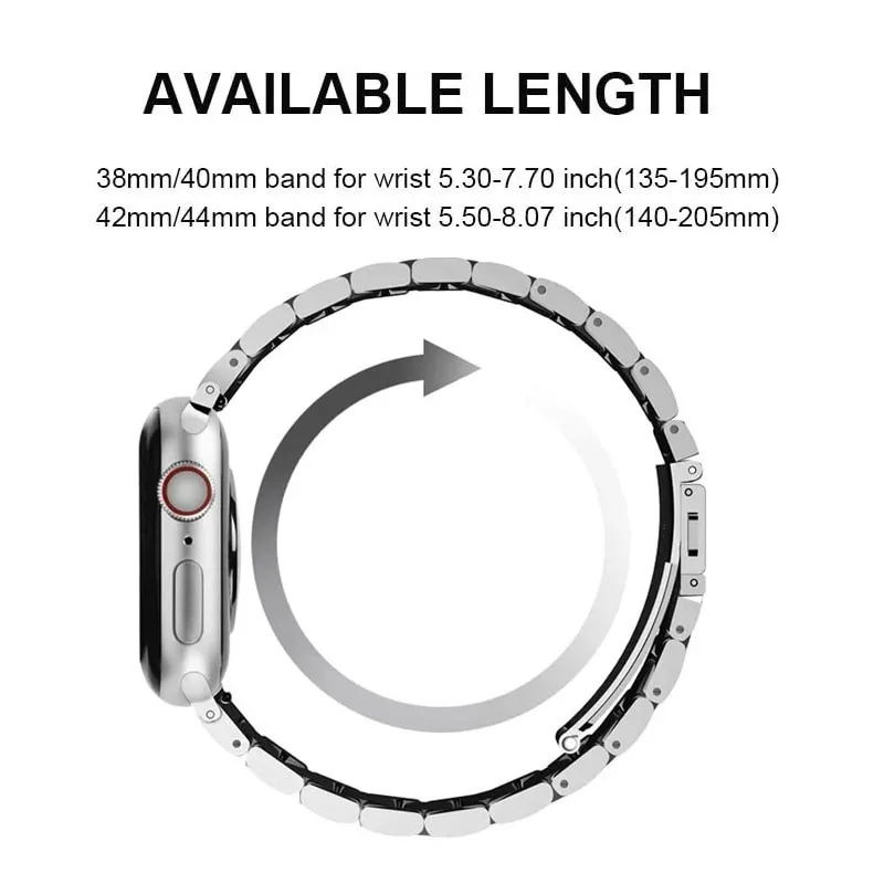 รูปสินค้า สายสแตนเลส Apple Watch 45-42 มม. ทนทานสวยหรู