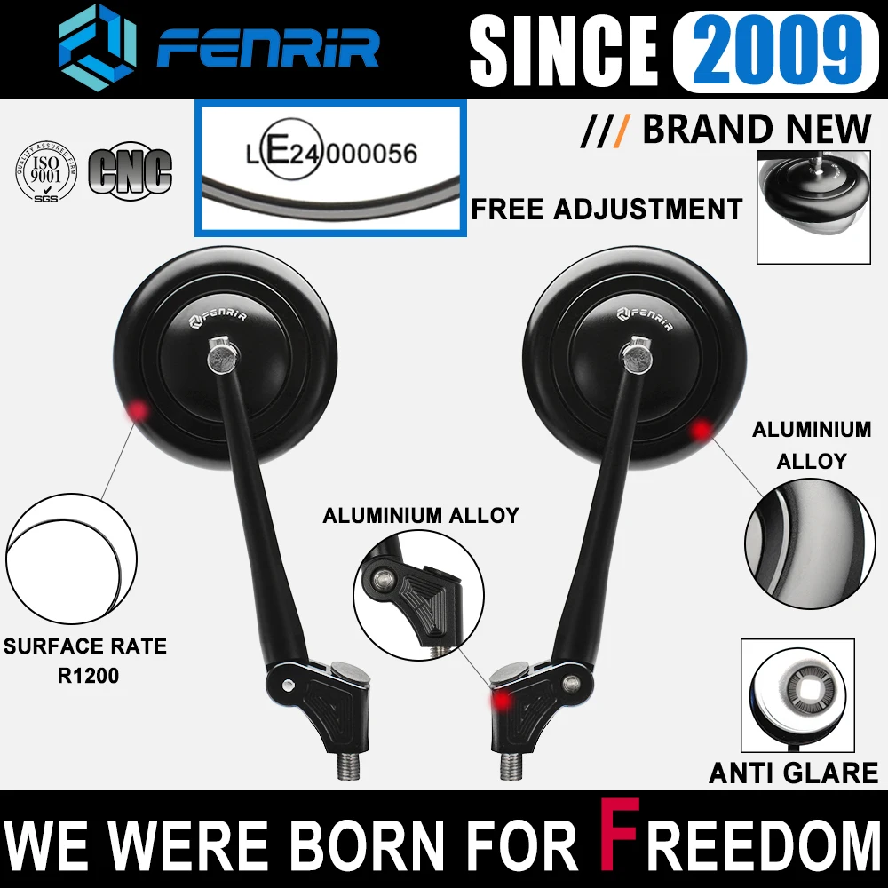 

Зеркало для мотоцикла EMARK для Kawasaki Z900RS, Z650RS, W800, Honda CB300R, CB650R, CB1000R, Suzuki SV650, Benelli, Ducati Triumph, Aprilia