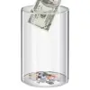Large Piggy Bank for Adults Kids Vcertcpl Acrylic Clear Piggy Bank Coin Bills Bank Money Saving Jar Unopenable Change Jar 5