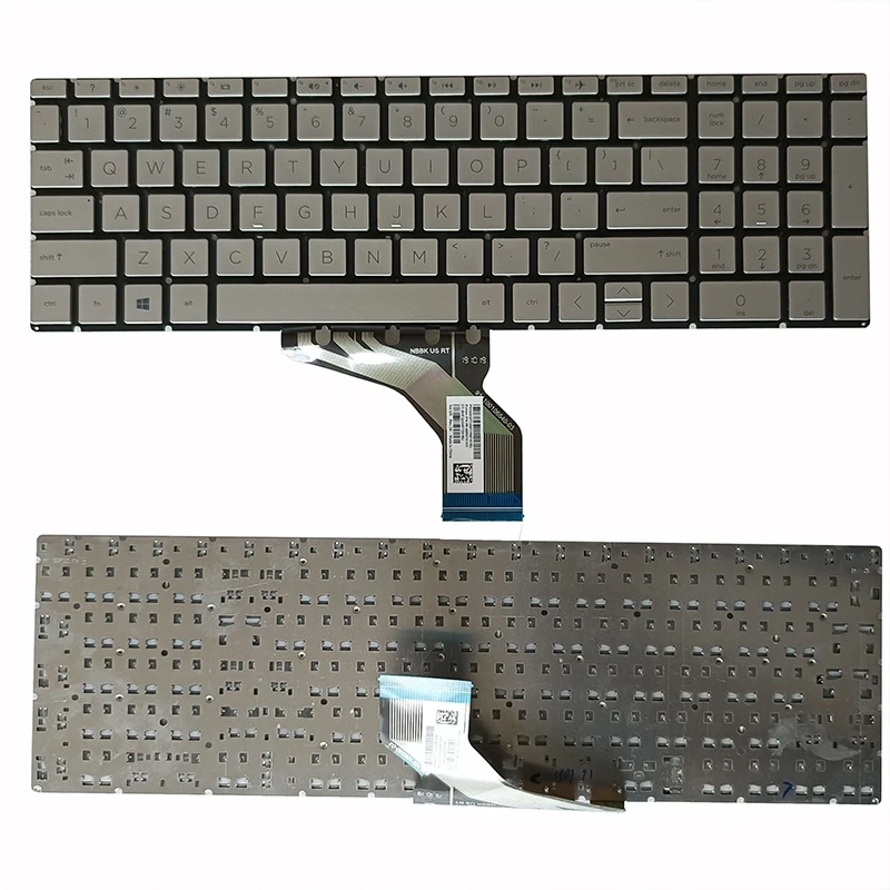 

Новая клавиатура US для ноутбука HP 15-DA 15-CX 15-CS 15-DK 15-DF 15-CR 15t-da0000 стандарта США, серебристая