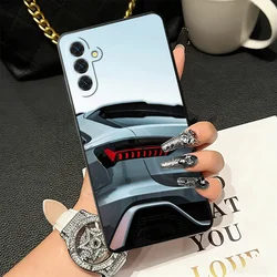 Sporty Soft Silicone Phone Case with Car - Inspired Design - Samsung A35 (KHTY00672A)