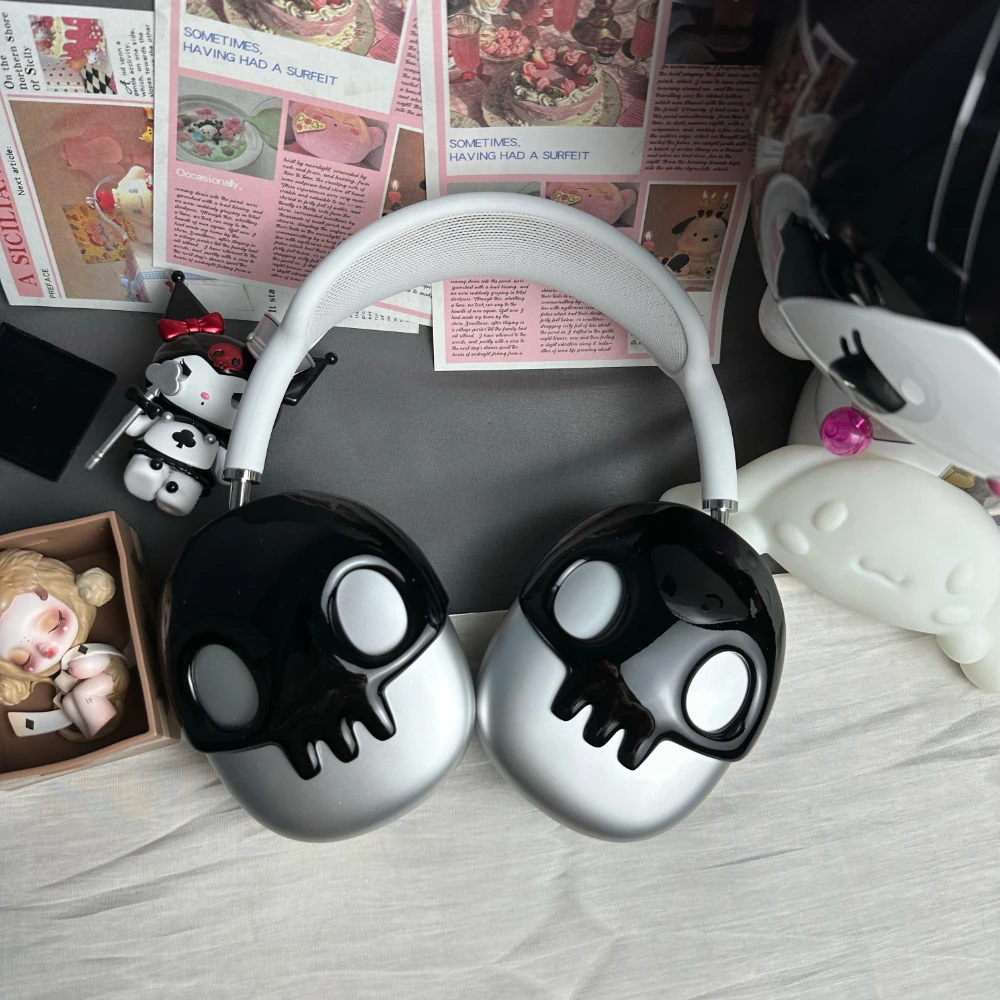 AirPodsMax カバー アクセサリー スカル Original Airpods Max Case Cover Decoration 3D Printing Resin