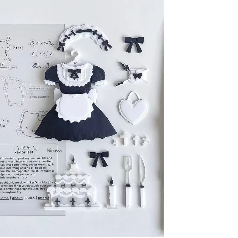 DIY 케이크 드레스 액세서리 모양의 실리콘 에폭시 수지 금형 수지 금형 쥬얼리 금형