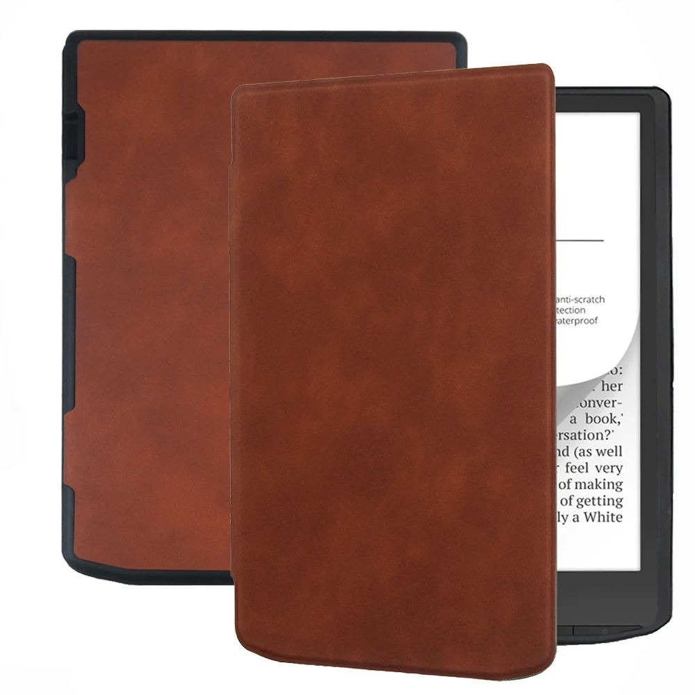 Premium Magnetic Leather Flip Case for PocketBook InkPad Color Ebook Reader