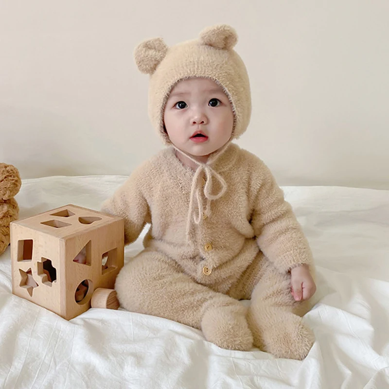 Baby Wearing Babies Teddy Bear Outfit Baby Wearing Newborn Bear