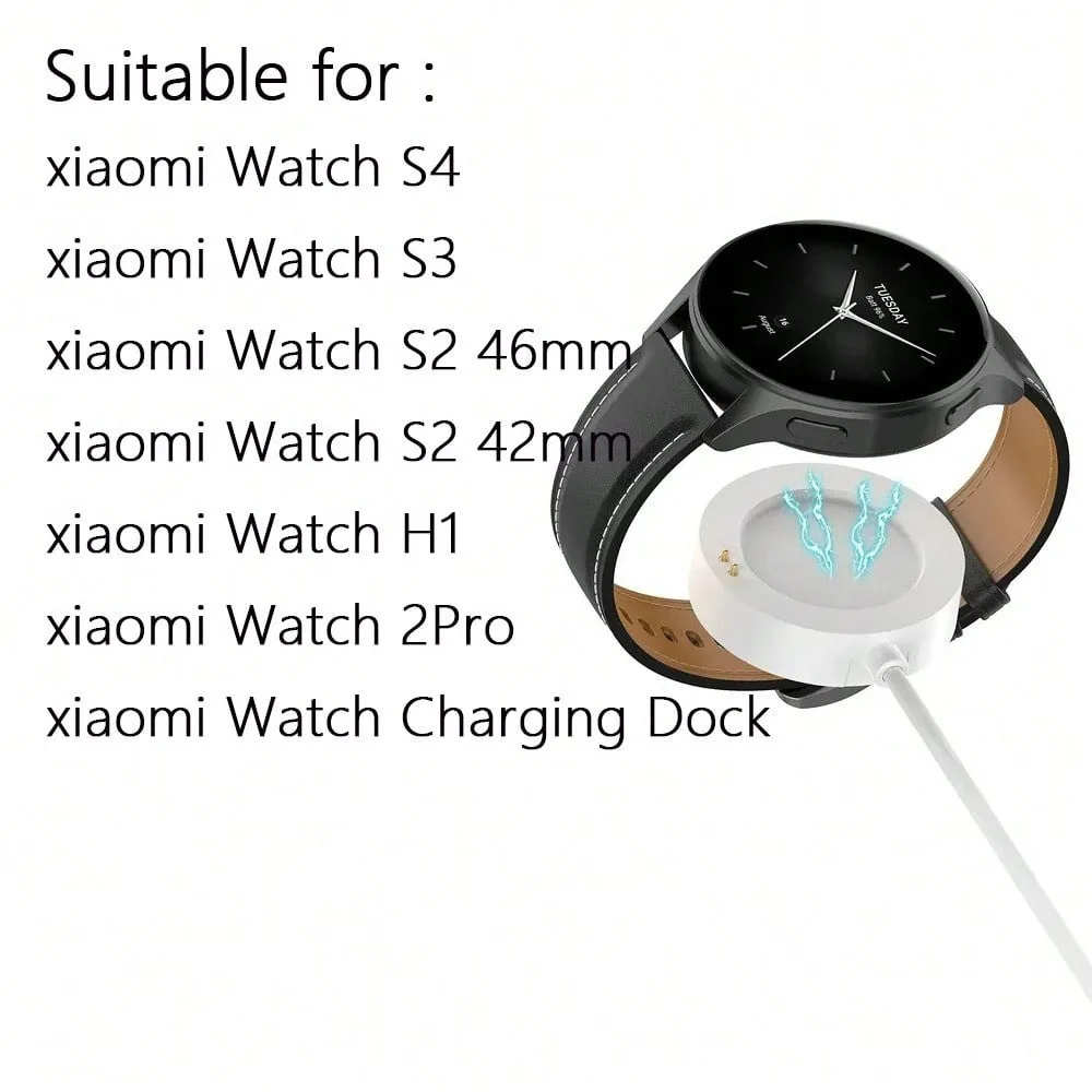 Magnetic Charger 100cm USB Cable Compatible with Xiaomi Watch S4 S3 S2 & Watch 2 Pro Fast Charging Smart Accessories