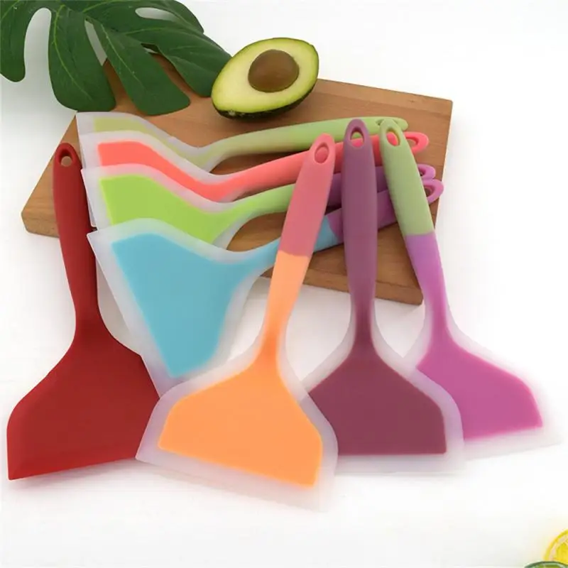 Food Grade Silicone Jade Roasted Pancakes Fried Eggs non Stick Pan High Temperature Resistant Frying Spatula
