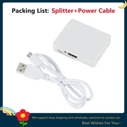 4K HDMI Splitter 1x2 with HDCP and 3D Support (White Color)