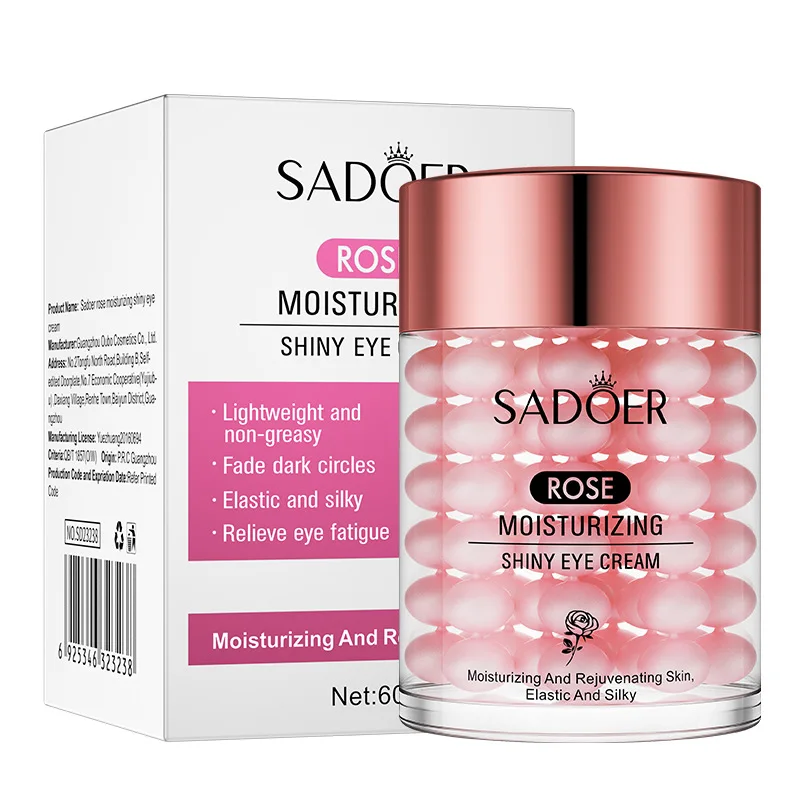 

60g Rose Moisturizing Shiny Eye Cream Anti Dark Circle Anti-wrinkle Eye Bags Beauty Eyes Skin Care Creams Anti-aging Cosmetics