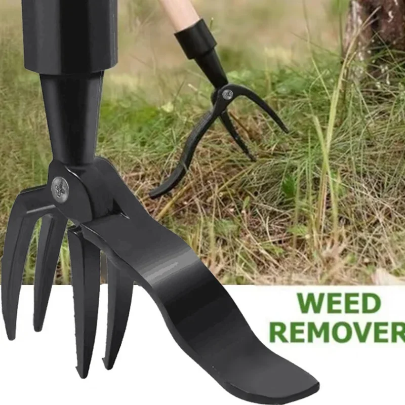Weeding Head Replacement Metal Long Handle Stand Up Puller Head Gardening Digging Weeder Removal Accessory Handle Tool 1Pcs weed tool headweed cutter headweed puller toolweed pullerweed tool attachment
