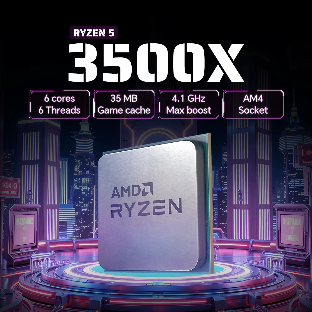 AMD Ryzen 5 3500X 6-Core 6-Tread DDR4 4.1GHz Socket AM4 TDP 65W