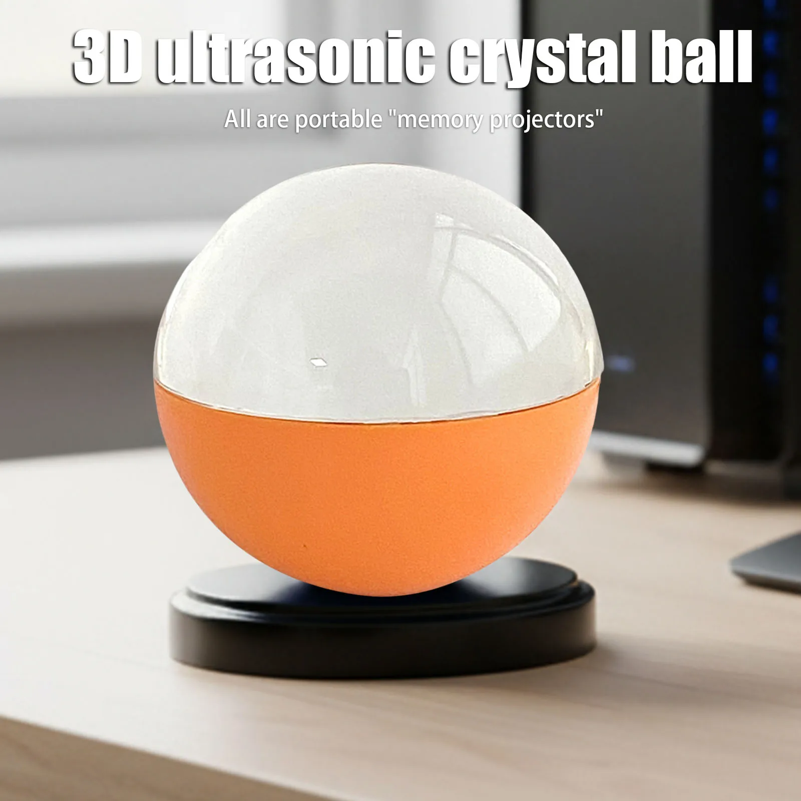 3D Video Crystal Ball DIY Memory Art Glass Ball Lamp Spherical Pixel Display 2.7inchs Screen 4GB Videos Player Crystal Ball Gift