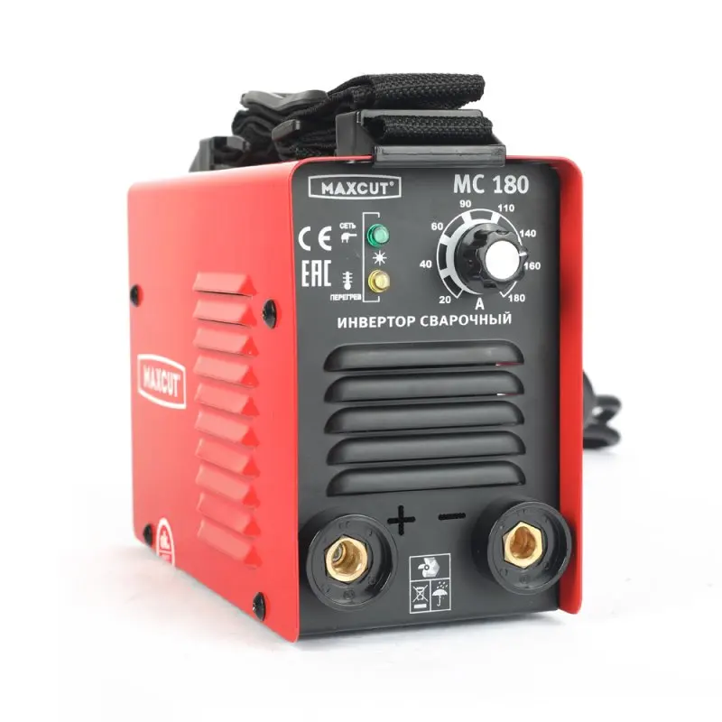 Аппарат сварочный инверторный MAXCUT MC180 (диапазон тока 20-180 А мощность 4500 Вт диаметр