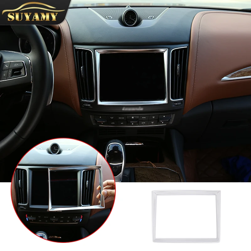 

Автостайлинг для Maserati Levante 2016 ABS Chrome, автомобильная навигация, GPS экран, аксессуары для автомобиля
