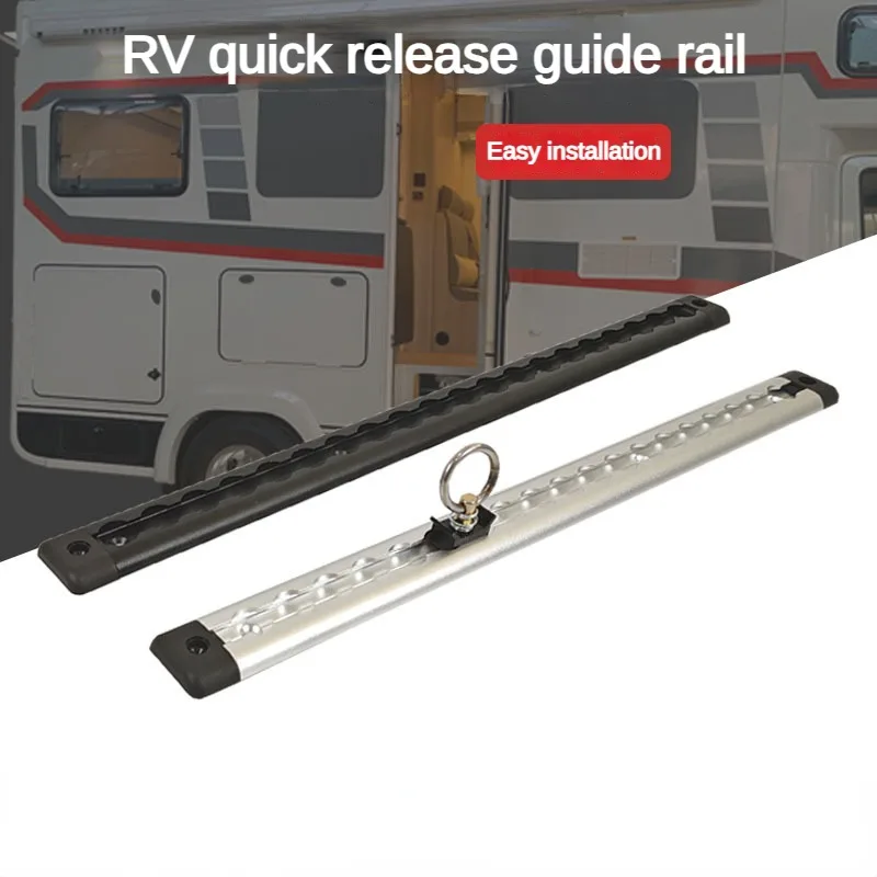 L-Track 20/35/55cm RV Quick Release Guide Rail Aluminum Alloy Trailer ...