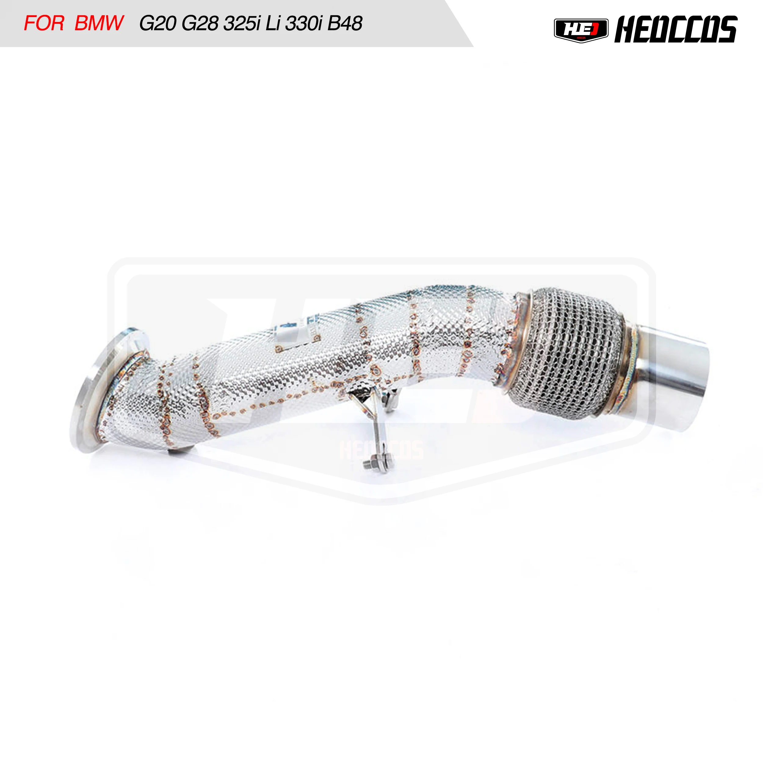 Sistema Di Scarico Heo Per Bmw G20 G28 2018 ~ 2020 325Ili 330I B48 Downpipe 2.0T Decat Downpipe Scarico Senza Cat Withcat