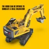 17CH RC Excavator 1:18 Remote Control Truck 2.4G RC Crawler Engineering Vehicle Excavator Truck Radio Control Toys Gifts 3
