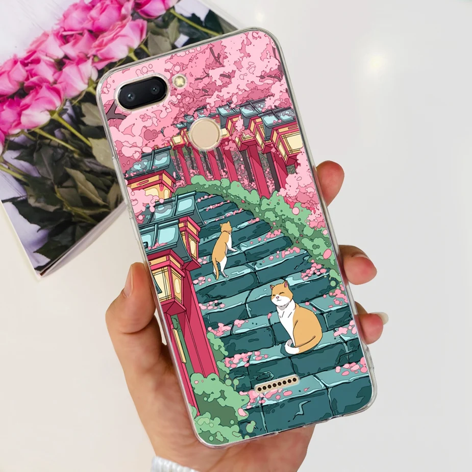 Cute Painted Clear Silicone Phone Case - Soft TPU Shell with Bumper Protection