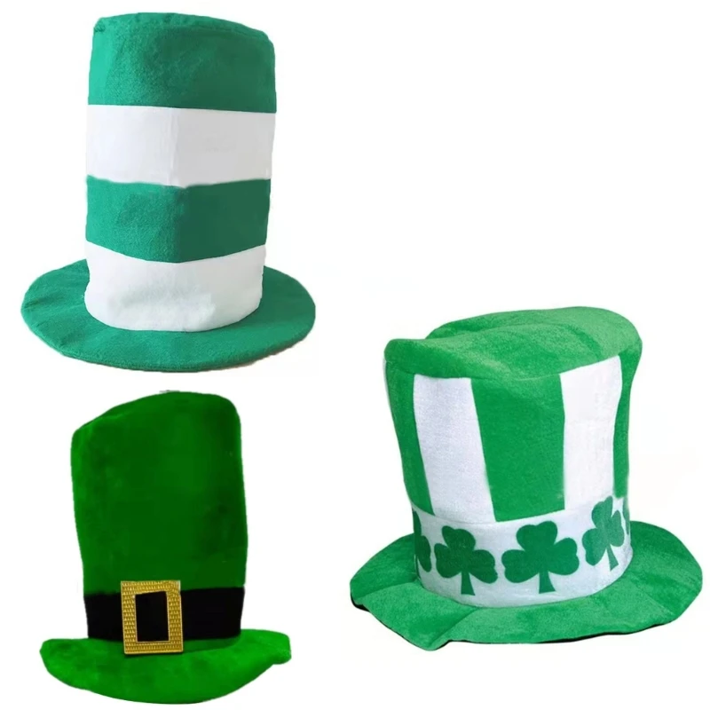 

Patricks Day Shamrock Leprechaun Hat Christmas Decoration Accessory F0T5