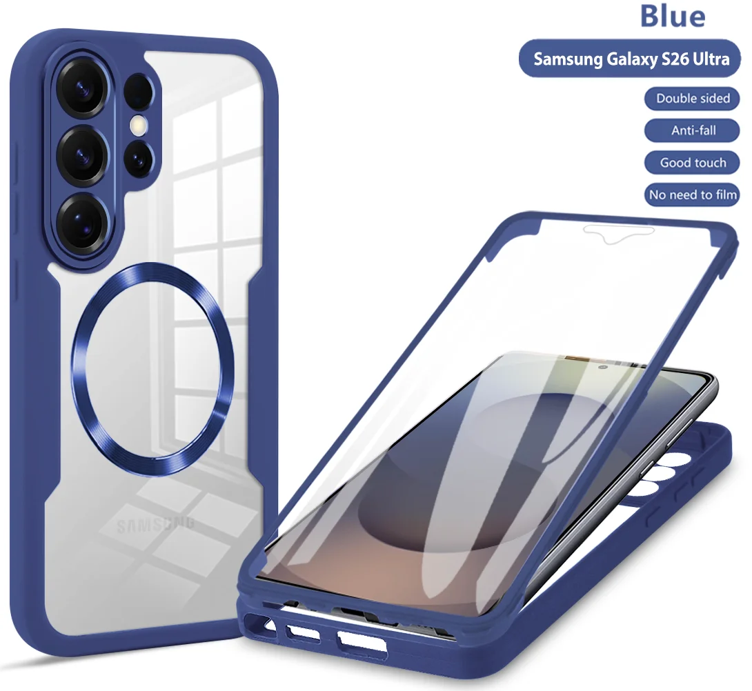 360° Fully Protected Double-Sided Magnetic Case with MagSafe Compatibility