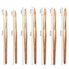 TIANMI Kolinsky Acrylic Nail Brush Art Nail Extension UV Gel Builder Tools Golden Nail Brushes Manicure Coating Drawing Pen 6
