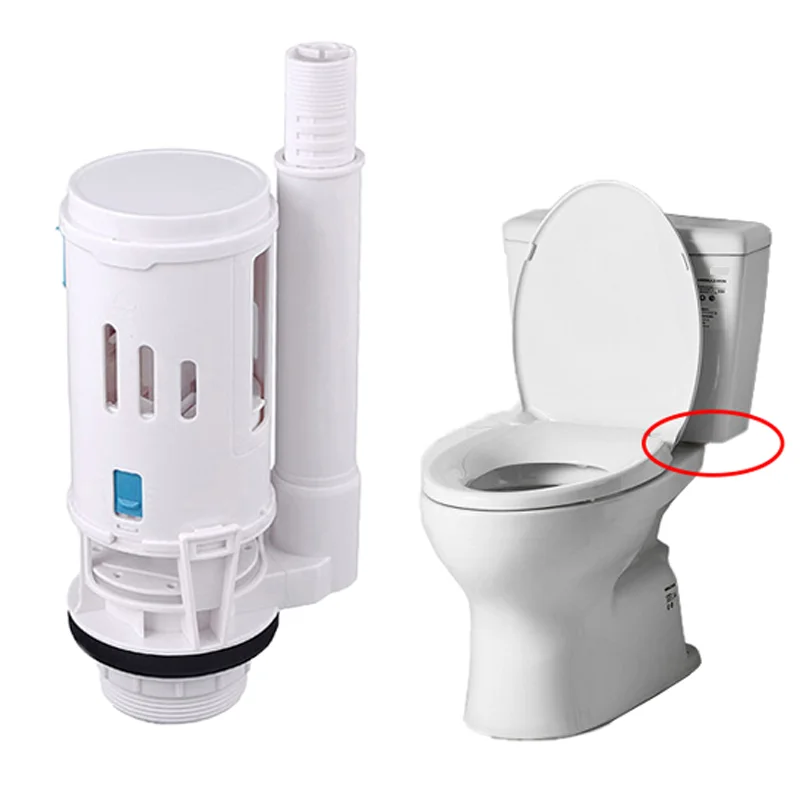 Seat Toilet Valves Universal Water Tank Dual Flush Fill Drain Valves Flush Push Button Water Tank Part for Home Seats Toilet inlet valve toilet tank filling valve toilet fill valve toilet drain valve