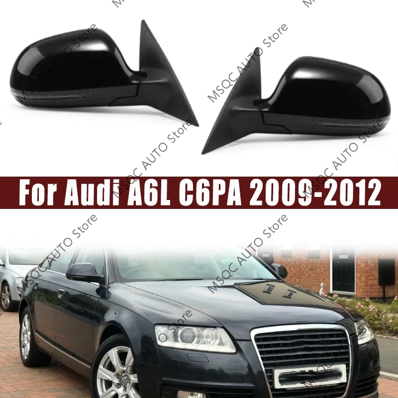 For Audi A6L C6PA 2009-2012 Car Exterior Rearview Mirror Auto Side Outside Rearview Mirror Assembly Electric Folding Turn signal