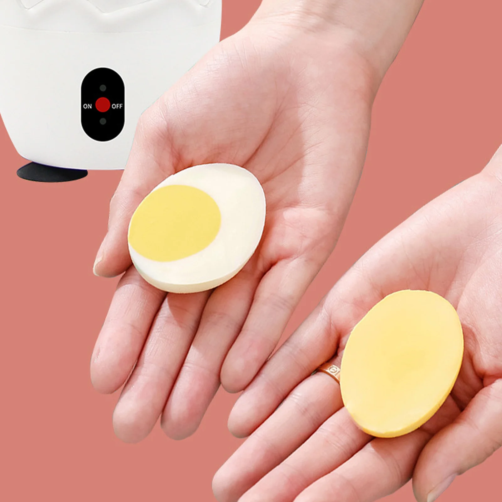 Electric Egg Scrambler Shaker Electric Egg Scrambler Shaker Golden Maker Home Yolk White Mixer White 100‑240V