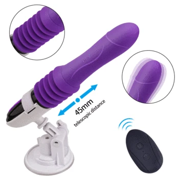 Low Noise For Orgasm Thrusting Dildo Vibrator Automatic G Spot Vibrator With Suction Cup Retractable Pussy Large Size Vibrator 2
