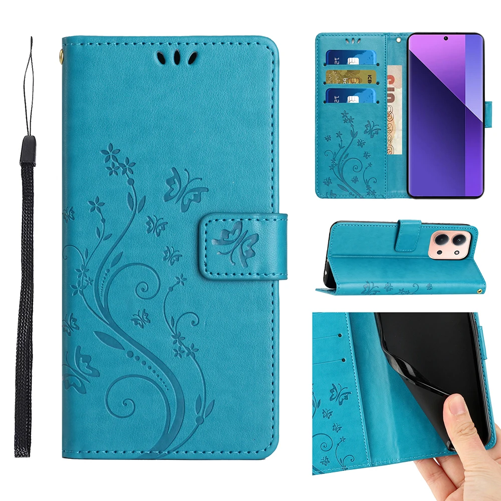 Stylish Wallet Flip Phone Case - Premium Protective Cover with Card Slots and Magnetic Closure