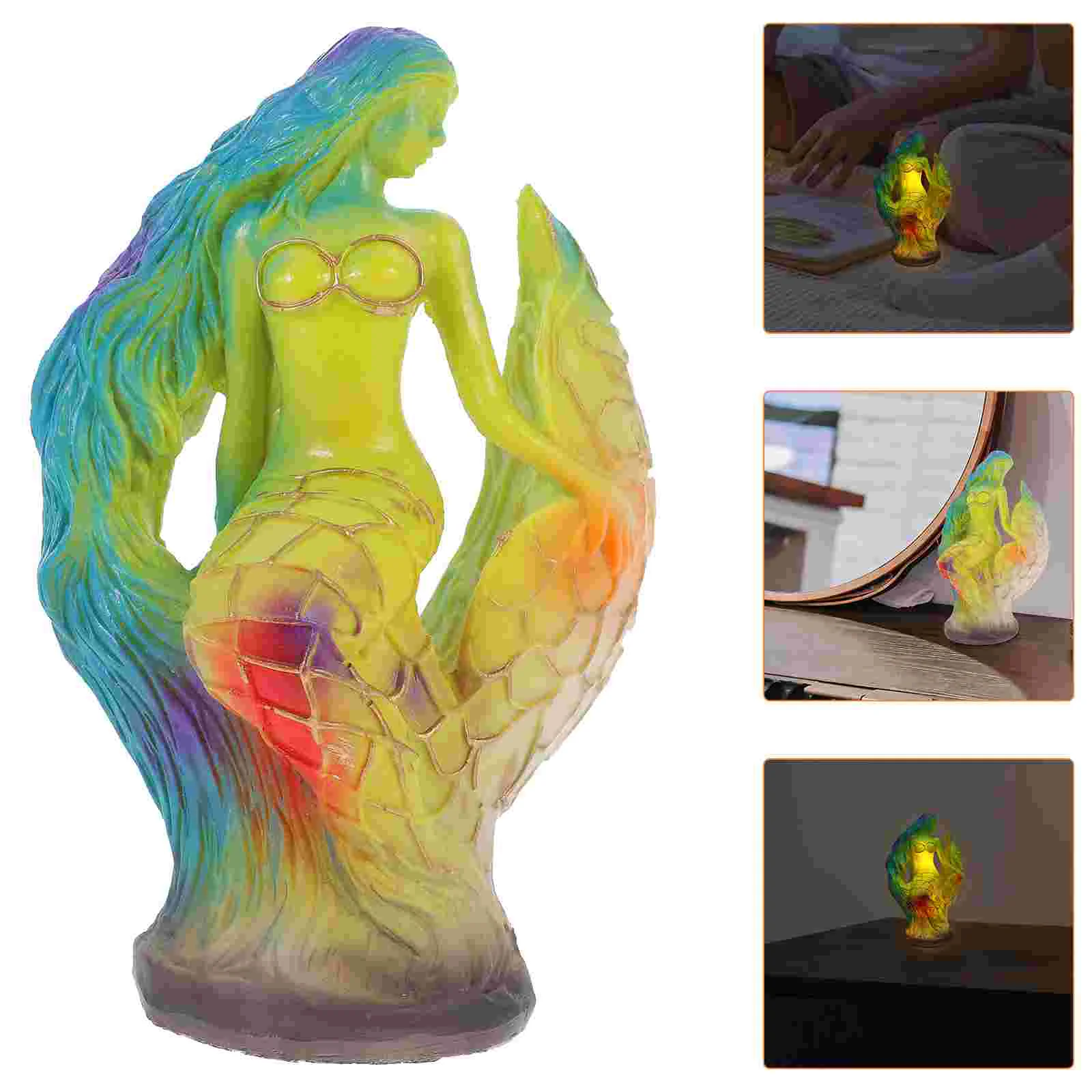 

Animal Table Lamp Aesthetic Lamp For Bedroom Led Bedside Lamp Mermaid Desk Lamp