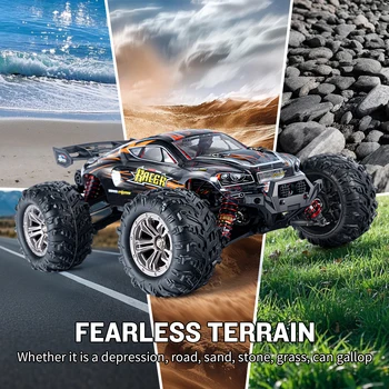1/16 Scale Hobby RC Car, 50 Km/h High-Speed 4WD RC Truck, 2.4 GHz Remote Control Car, All-Terrain Electric Vehicle, 4X4 Remote C 2