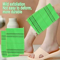 5Pcs Korean Exfoliating Washcloth Mitt Asian Exfoliating Bath Body Scrub Mitt Italy Towel Double Sided Exfoliating Cloth Gloves 1