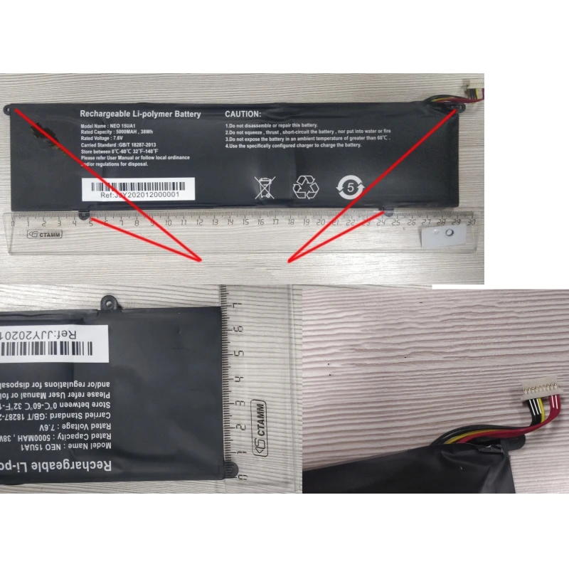 Bateria de Substituição para Tristar Ryzen 15 Ua1 Intel Core I31005g1 8gb 7.5v 38wh 5000mah Usado para Notebook Tablet pc Novo - Imagem 4