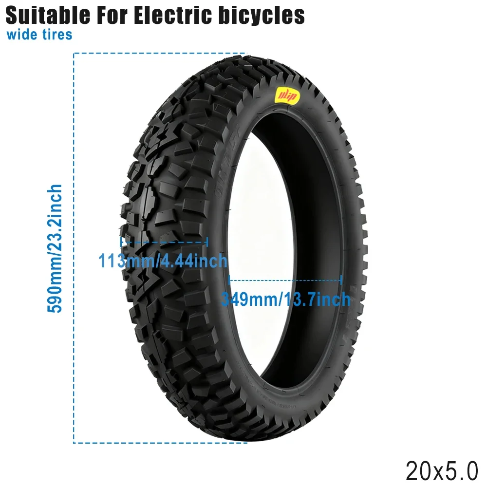20x5,0 All-Terrain Off-Road Fat Tire für Elektrofahrrad Verbreiterung Anti-Rutsch E-Bike Radfahren Reifen Ersatz Reparatur Teile – Detail 1